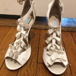 Betsey Johnson Bow Bridal Shoes